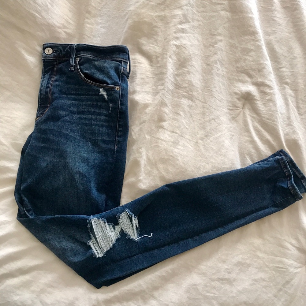 Abercrombie Simone high rise super skinny
